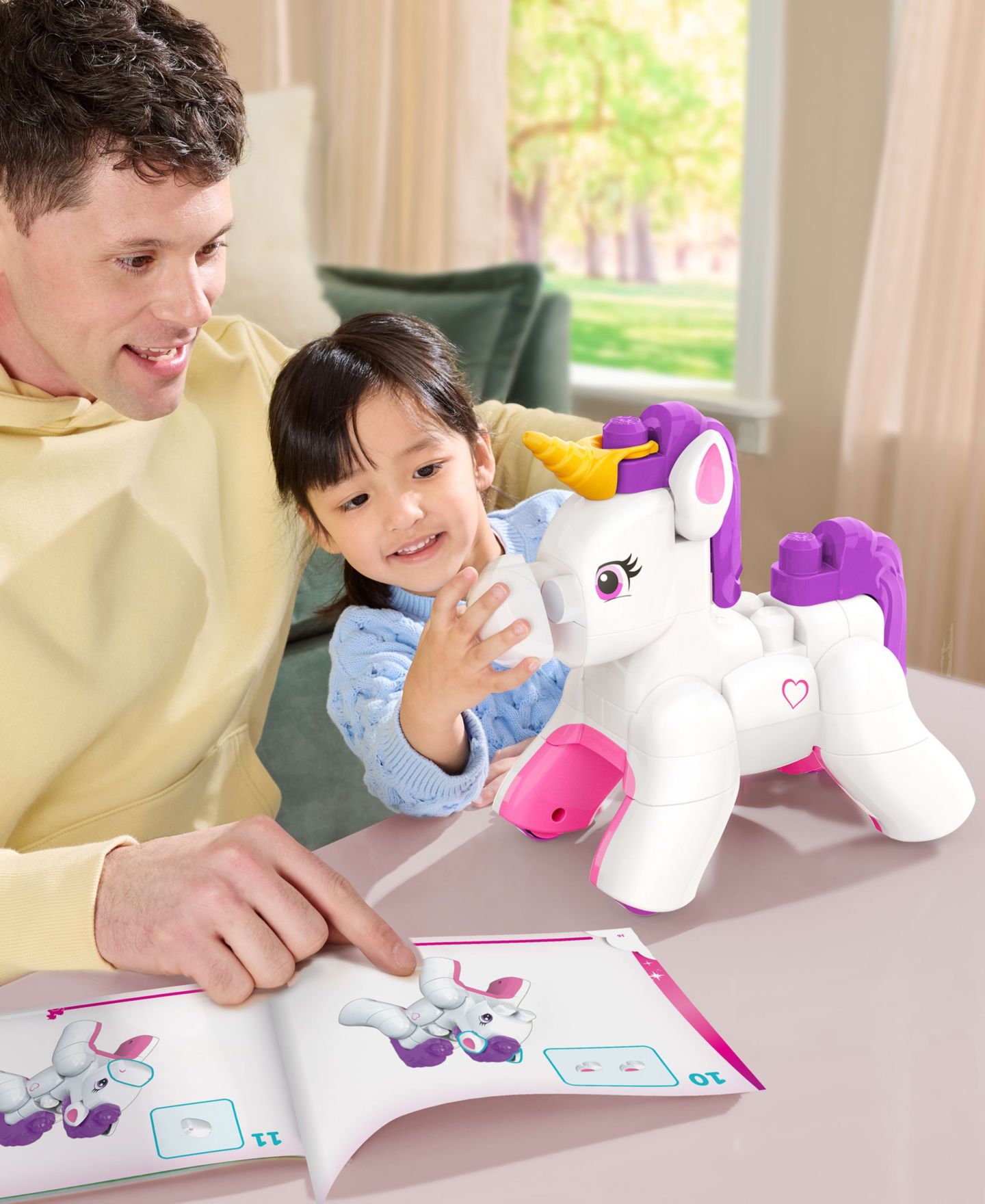 Детский конструктор Mega Bloks Build & Enchant Unicorn 26-Piece Building Set — фото 5