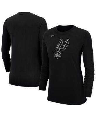 Women's Black San Antonio Spurs Logo Core Long Sleeve T-Shirt