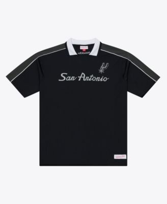 Men's Black San Antonio Spurs Polo Jersey