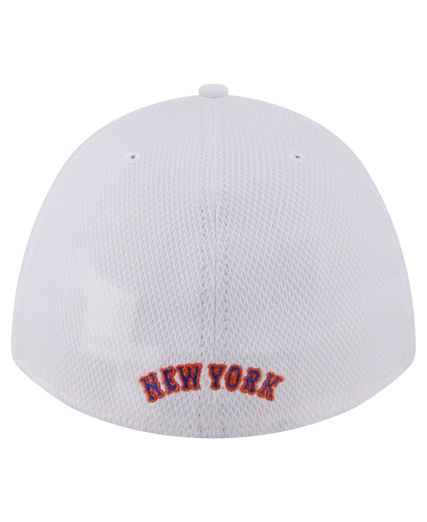 Men's White New York Mets Cut n Sew 39THIRTY Flex Hat