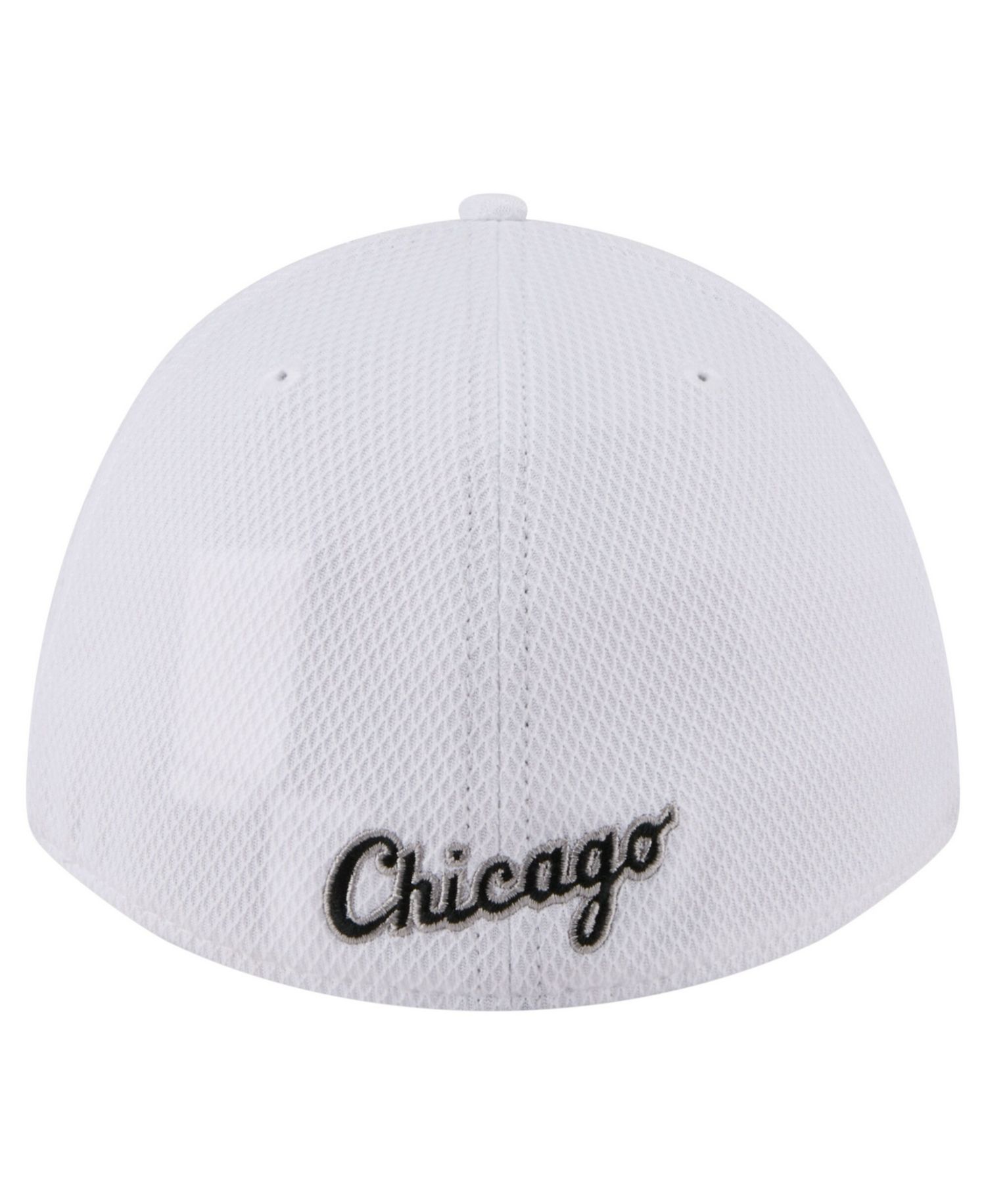 Men's White Chicago White Sox Cut n Sew 39THIRTY Flex Hat