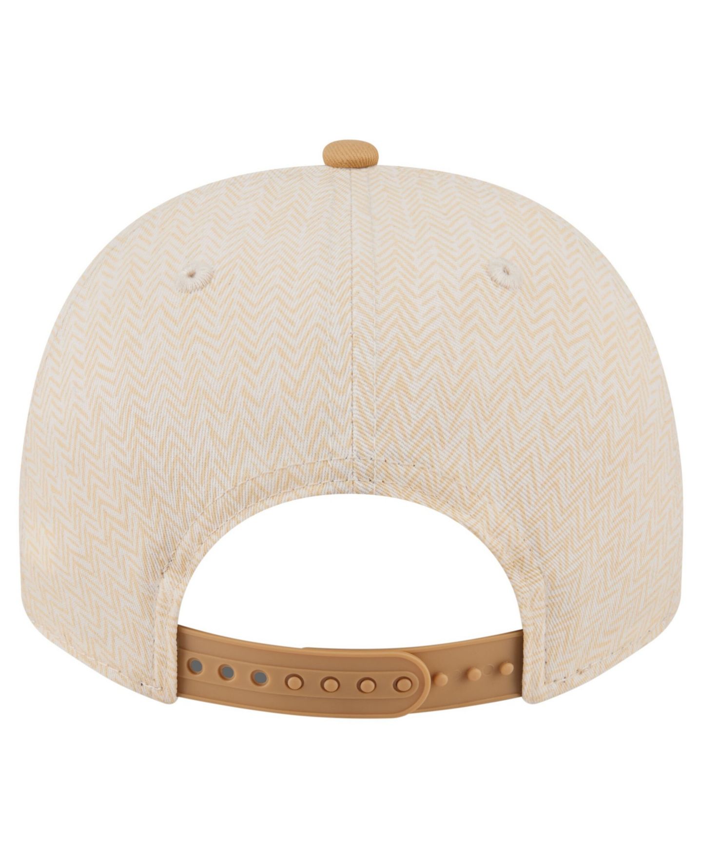 Мужская кепка New Era Cream Texas Rangers Herringbone 9FIFTY A-Frame Snapback Hat — фото 4