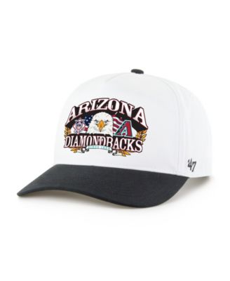 Men's White/Black Arizona Diamondbacks Americana Eagle Hitch Adjustable Hat