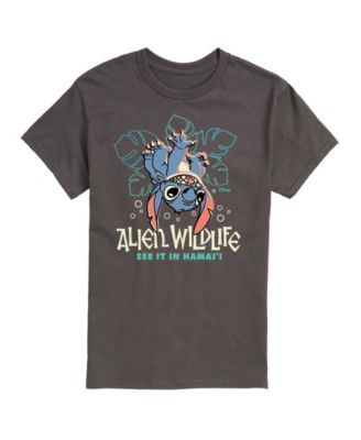 Men's Lilo And Stitch Alien Wildlife Graphic T-Shirt