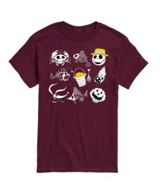 Men's The Nightmare Before Christmas Beach Crew Grid Graphic T-Shirt