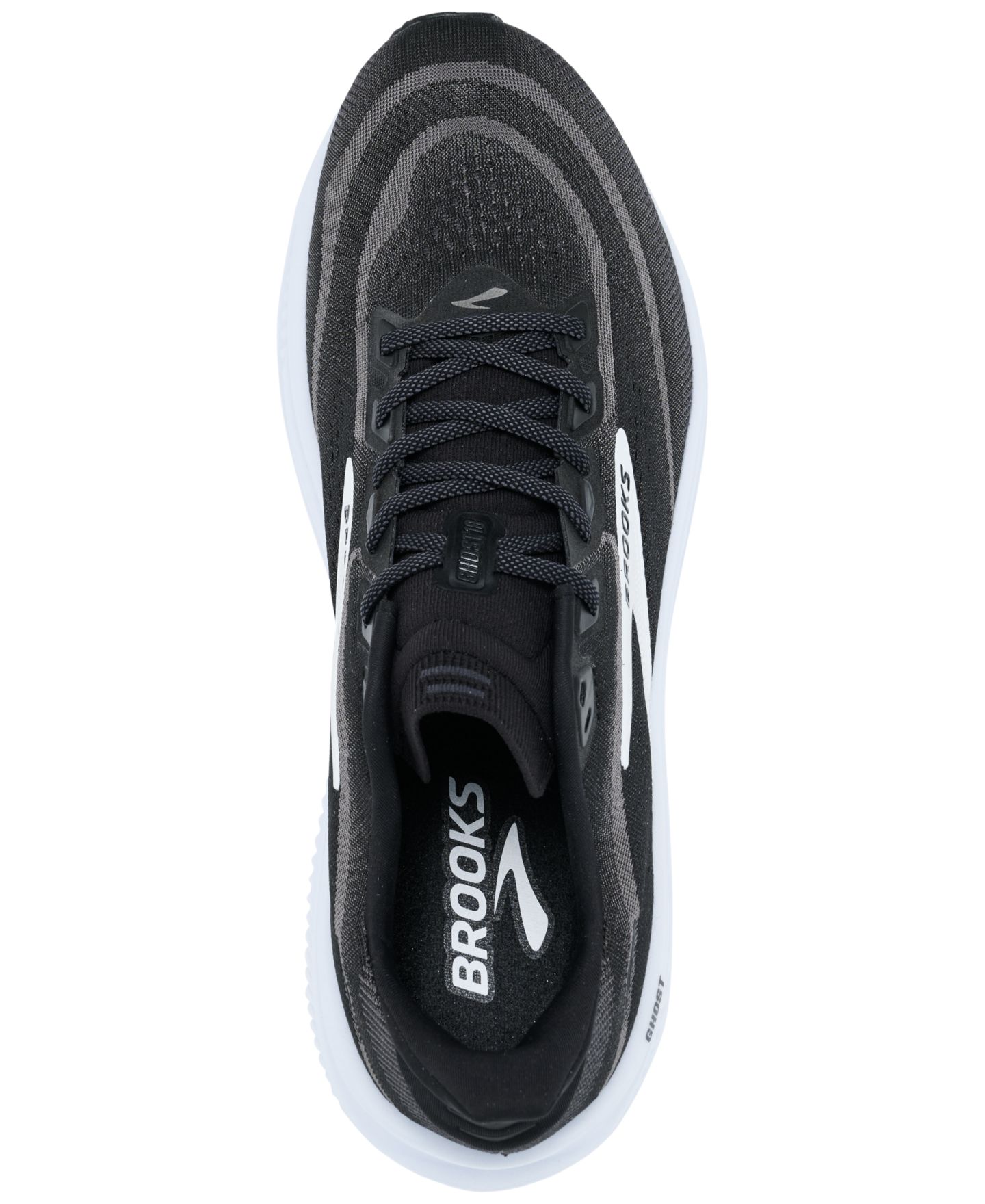 Мужские кроссовки Brooks Ghost 18 Running, цвет: Чёрный / Серый — фото 5