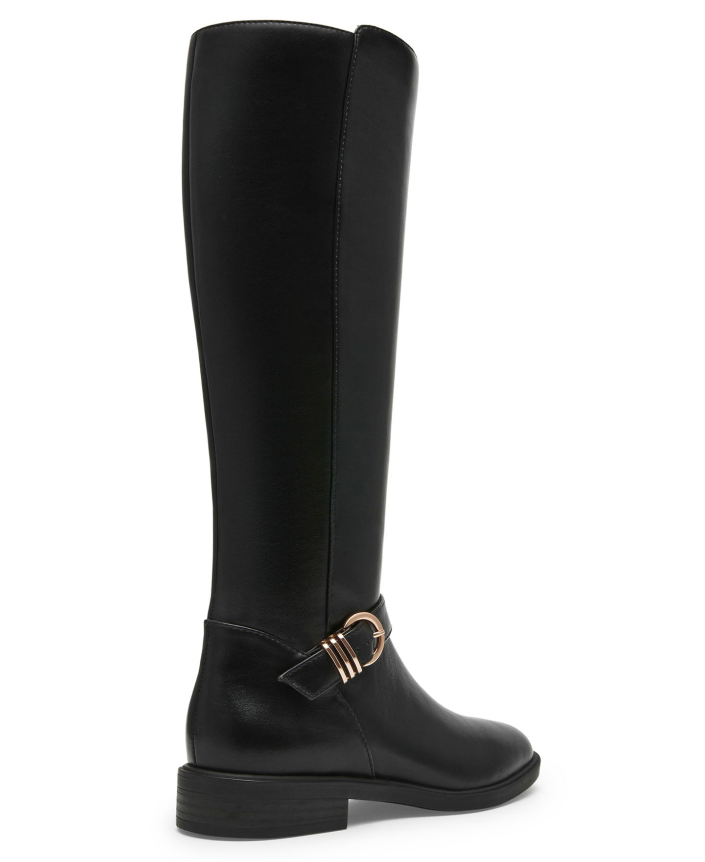Женские ботинки Anne Klein Solana Zipper Tall, цвет: Чёрный гладкий — фото 8