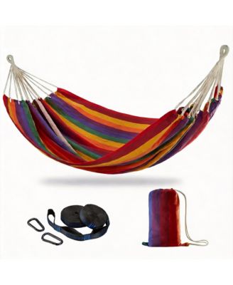 Brazilian Double Hammock With Tree Straps Soft Fabric set