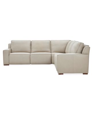 Aspen 5-Piece 2 Power Motion Leather L Sectional