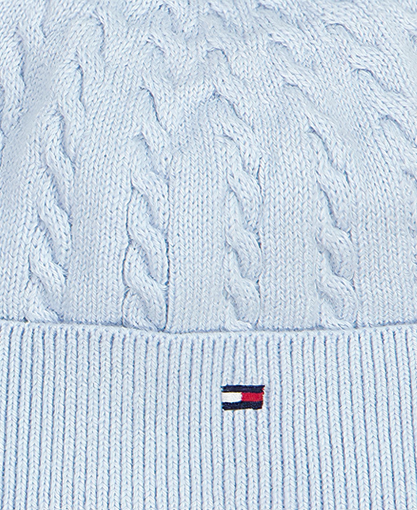 Детский комплект Tommy Hilfiger для малыша: вязаный комбинезон косами и шапка, 2 предмета, цвет: Синий — фото 4