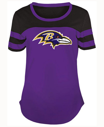 5th & Ocean Women's Baltimore Ravens Limited Edition Rhinestone T-Shirt
