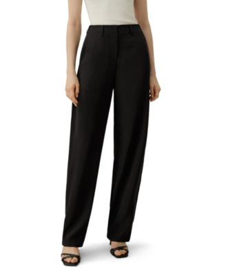 Women's Curved Seam Silk Crepe Pants