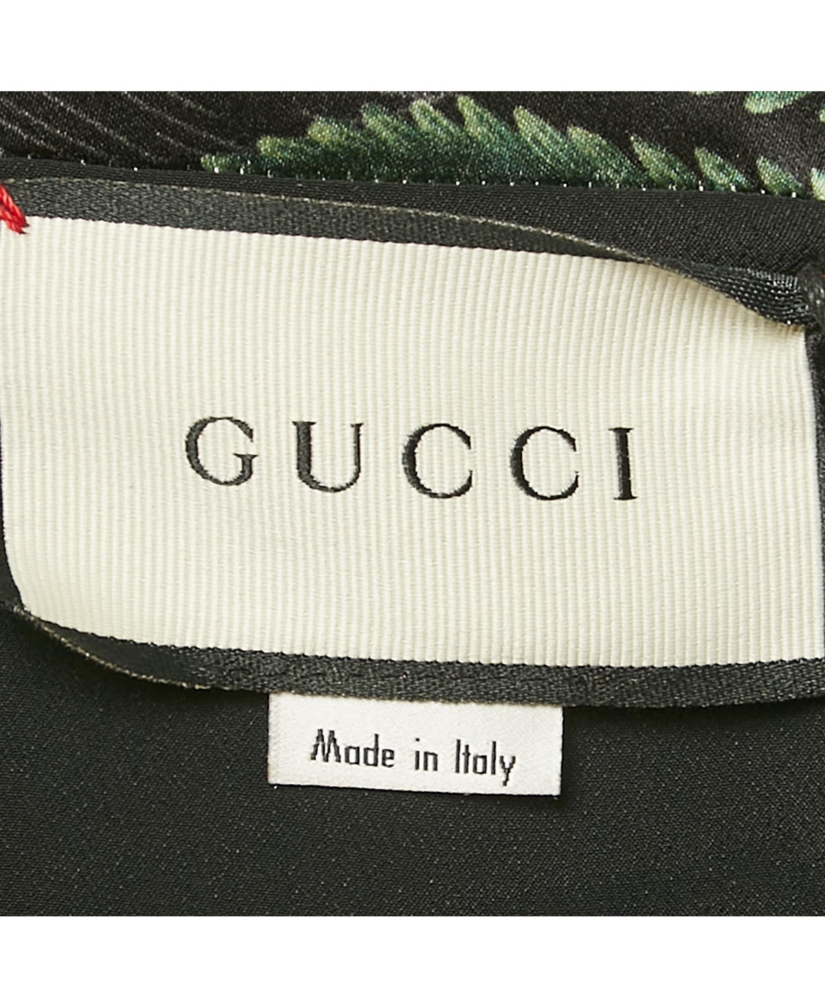 Pre-Owned Gucci Women's Printed Satin Silk Sleeveless Short Dress