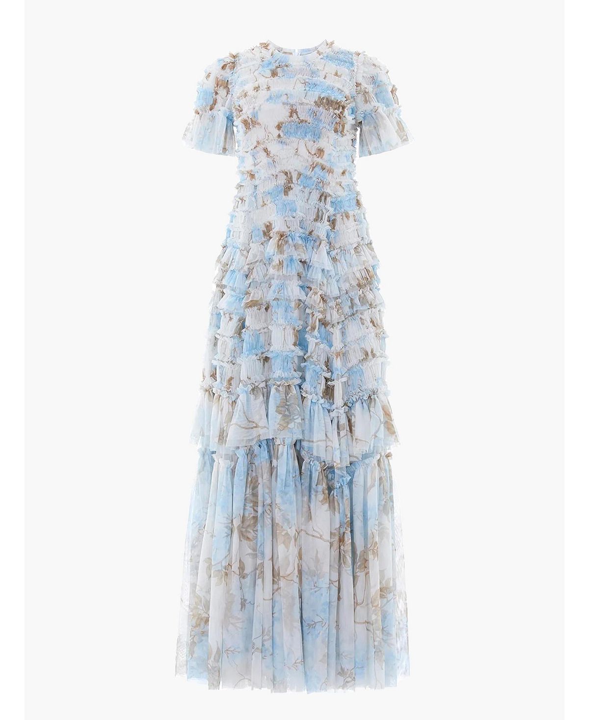 Needle & Thread Women's Wisteria Valentine Ruffle Gown view 4 — MAYCSS fashion products