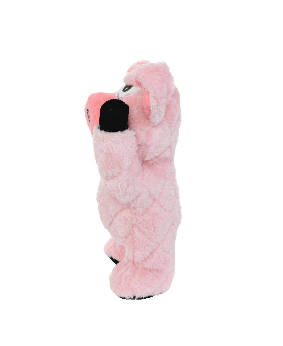 Mighty Angry Animals Pig, Durable Plush Squeaky Dog Toy