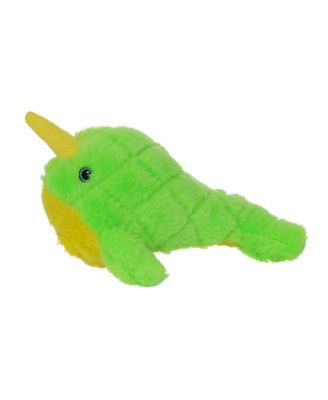 Jr Arctic Narwhal, Durable Plush Squeaky Dog Toy