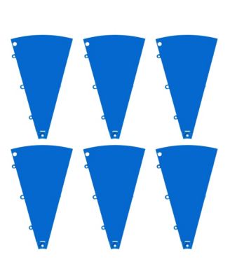 6 Pcs Prize Wheel Panels Dry Erase Blue for 24" Modular Prize Wheel