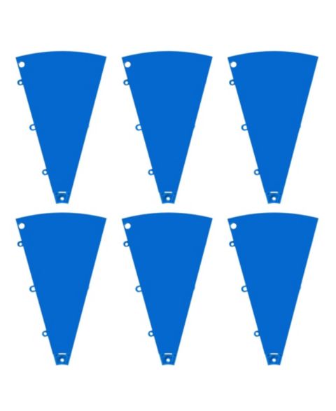 Детские игрушки WinSpin 6 Pcs Prize Wheel Panels Dry Erase Blue for 24" Modular Prize Wheel, цвет: Natrual