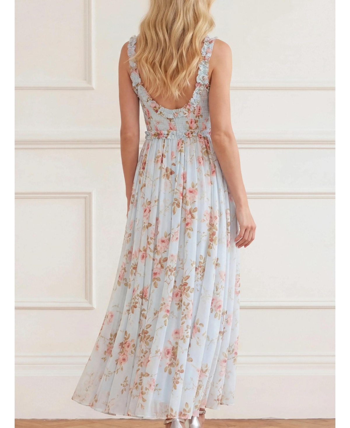 Needle & Thread Women's Summer's Rose Chiffon Cami Ankle Gown