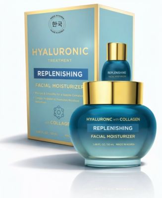 Hyaluronic Acid and Collagen Replenishing Facial Moisturizer - Korean Skincare Deep Hydration Korean Cream