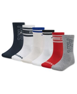 Boys' 7-11 Plan Your Way Crew Socks, 6-Pack