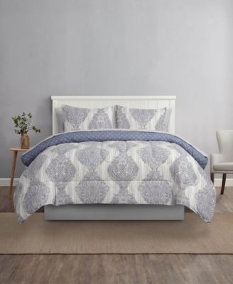 Lawnrence Reversible 8-Piece Bed-in-a-Bag Comforter Sets