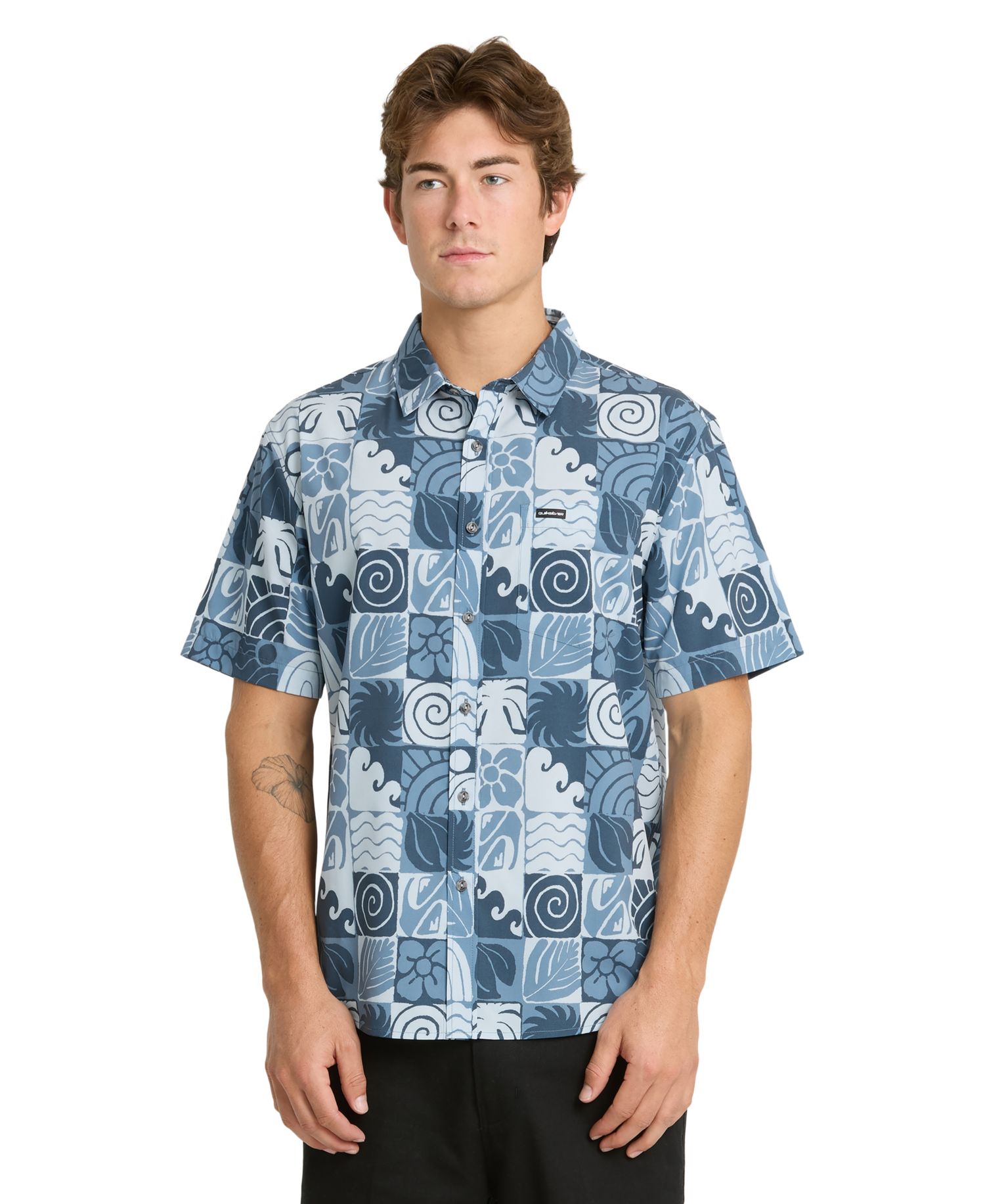 Men's Earth Geo Classic Stretch Ultraviolet Protection Factor Shirt