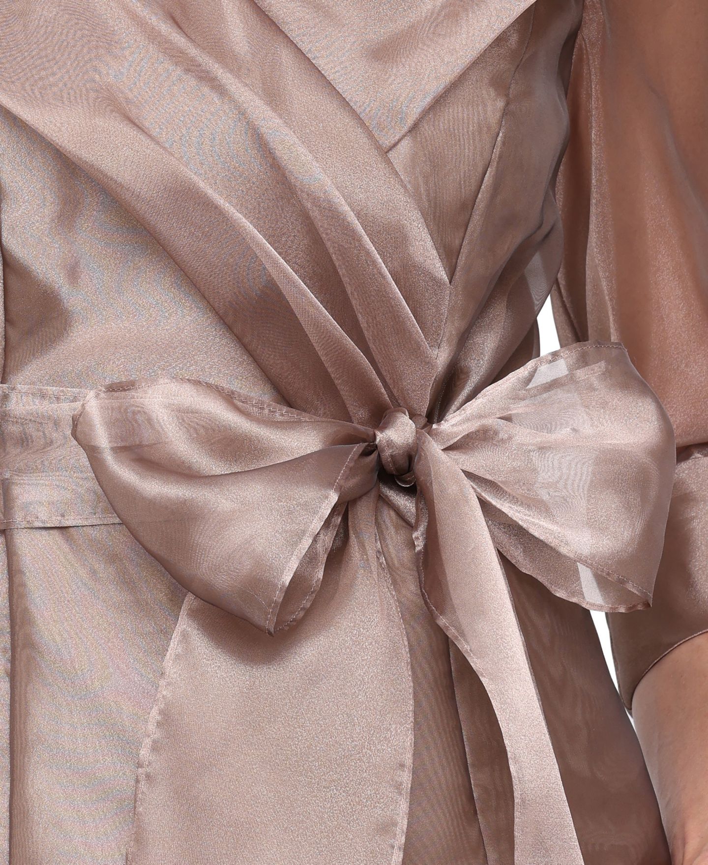 Женская блузка Alex Evenings Organza 3/4-Sleeve Blouse, цвет: Bronza — фото 3