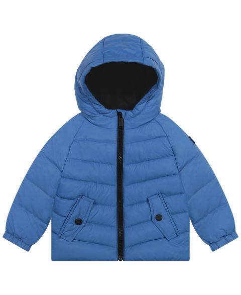 Куртка Michael Kors Long-Sleeve Midweight Hooded для мальчиков-малышей, цвет: Винтажный синий