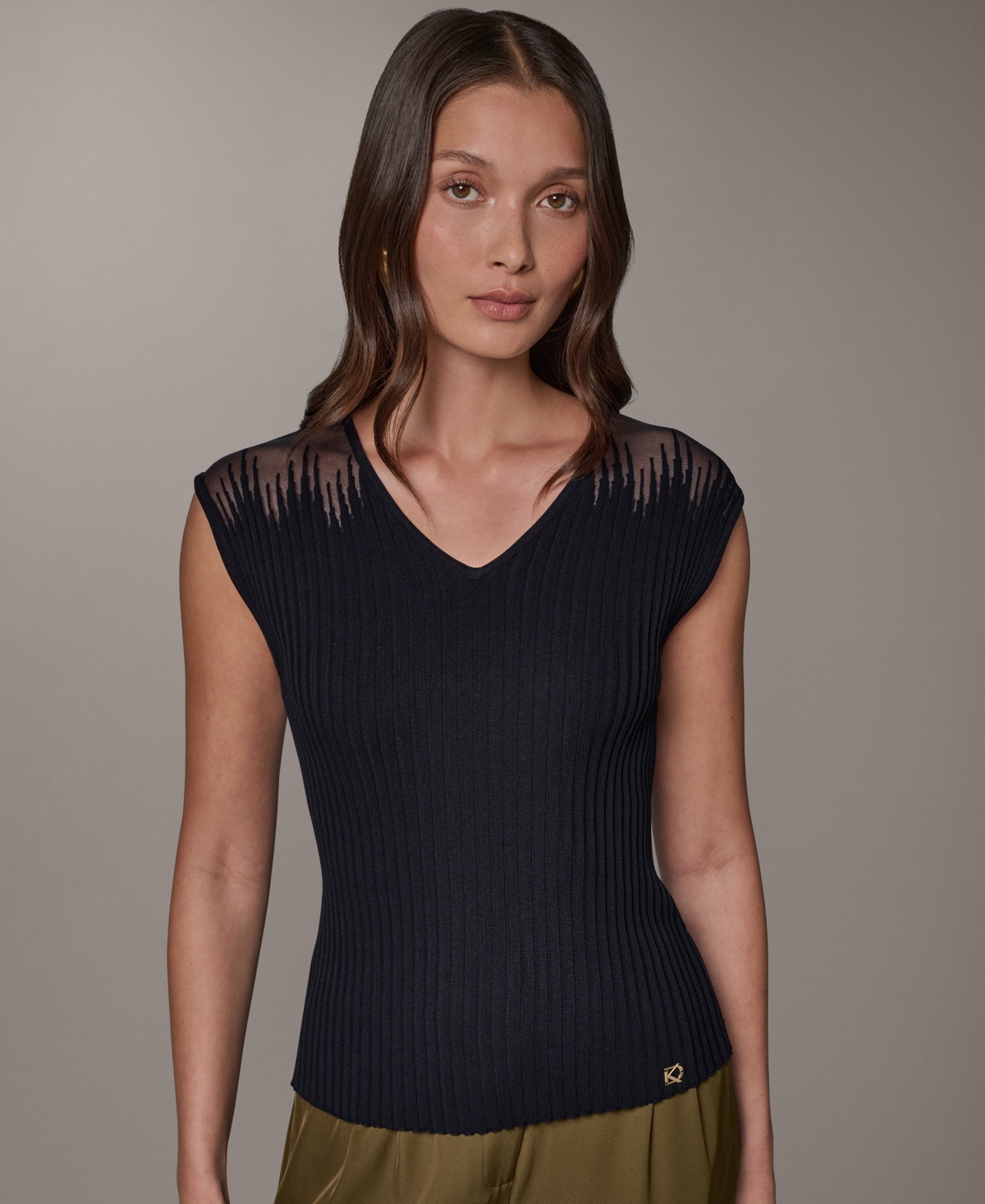 Donna Karan New York Women's V-Neck Top