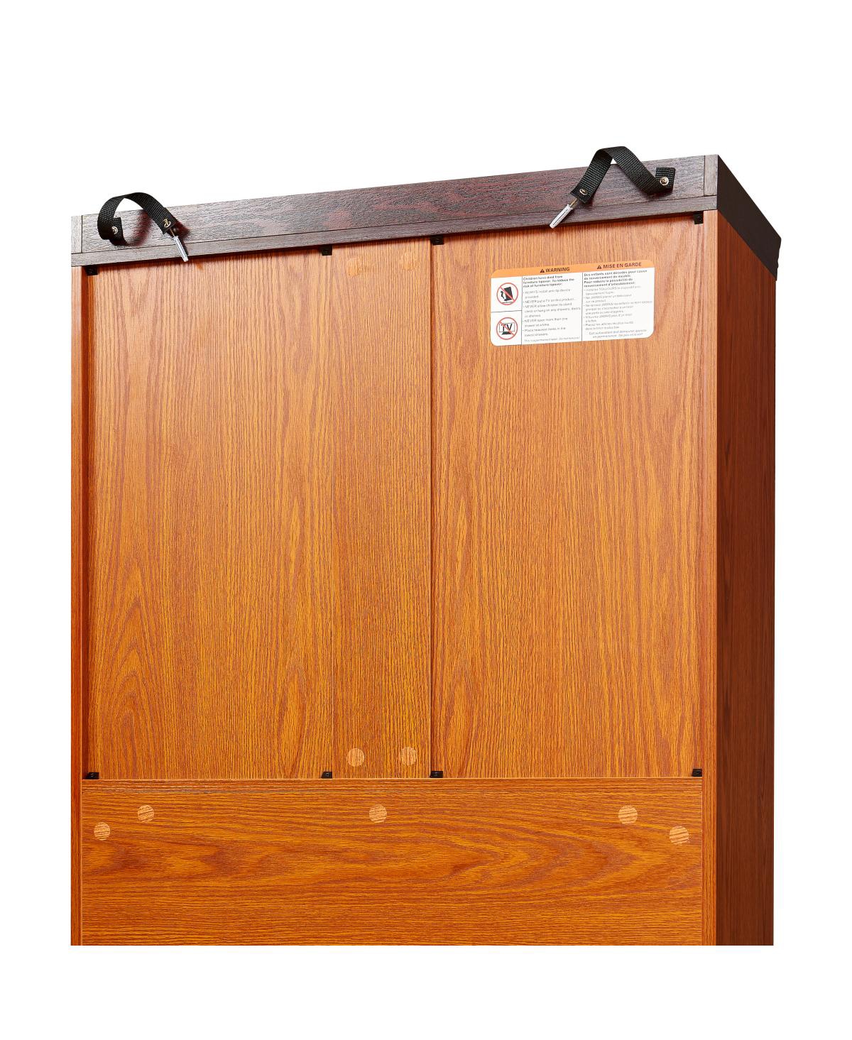 Streamdale Furniture 70.86" Tall 5-Tier Storage Cabinet with Adjustable Shelves and Barn Doors