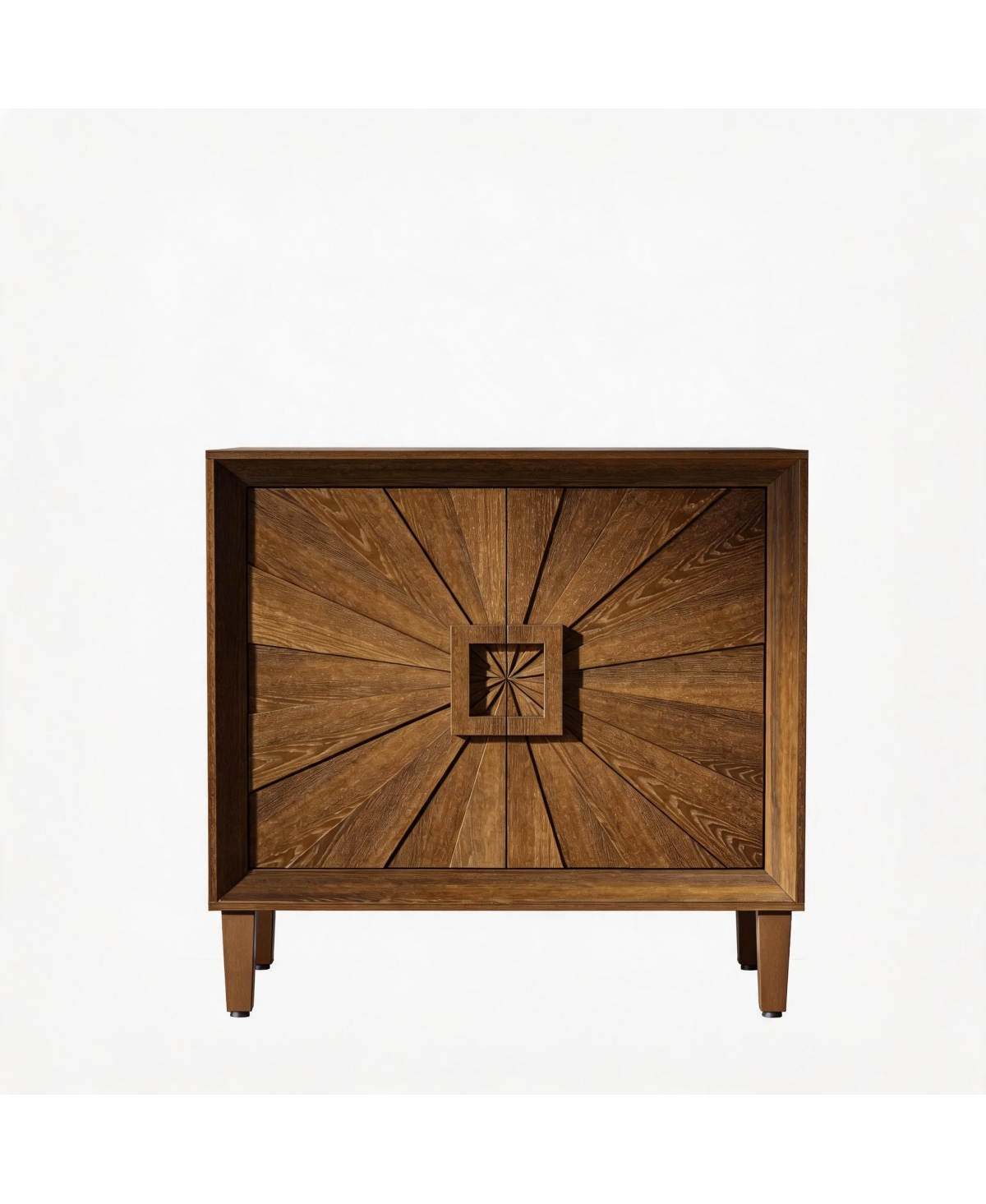Streamdale Furniture 31.5" Mid-Century Sunburst Credenza with Adjustable Shelves