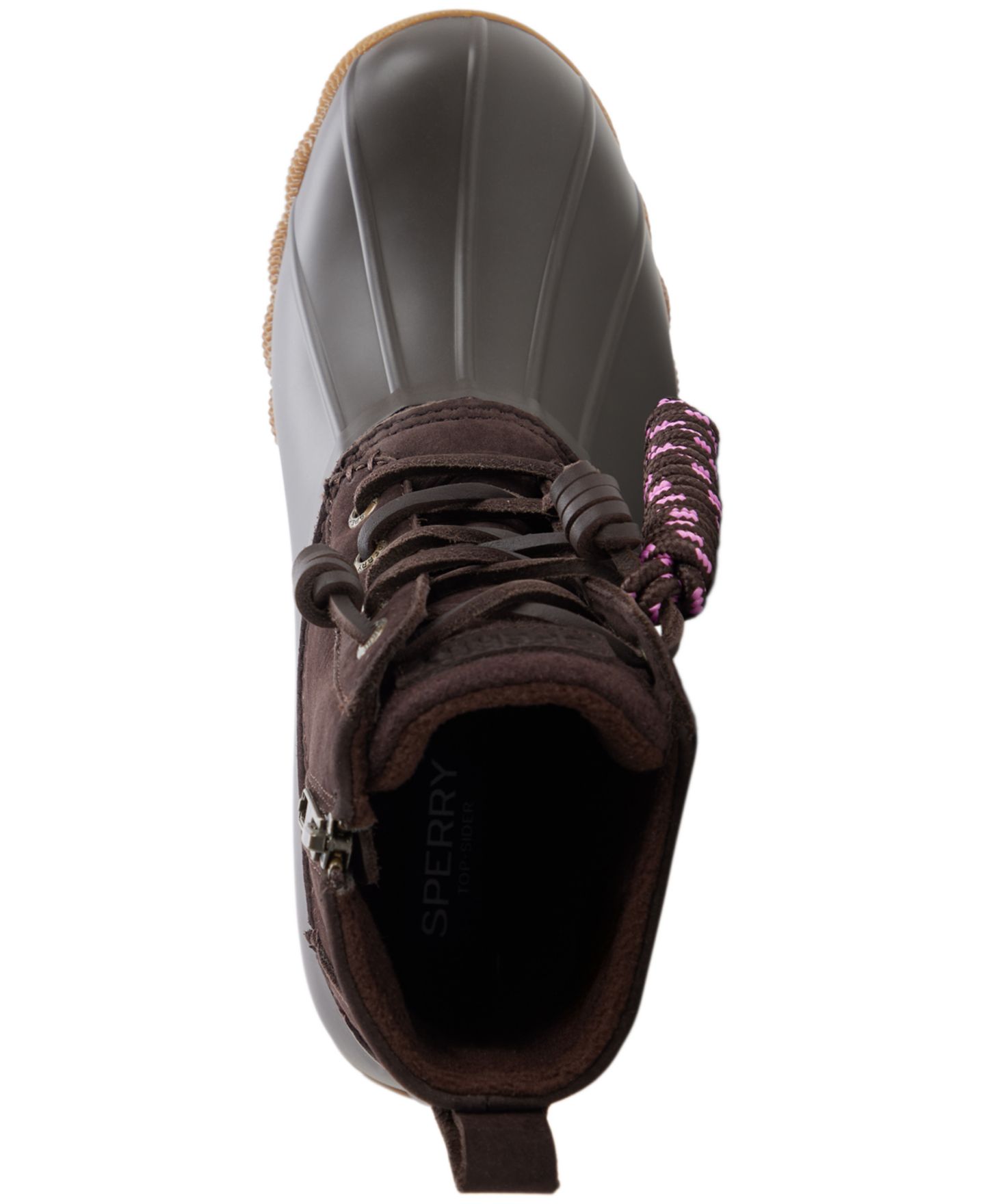 Женские ботинки Sperry Saltwater Lace-Up Duck Booties, цвет: Тёмный коричневый, вариант 1 — фото 4