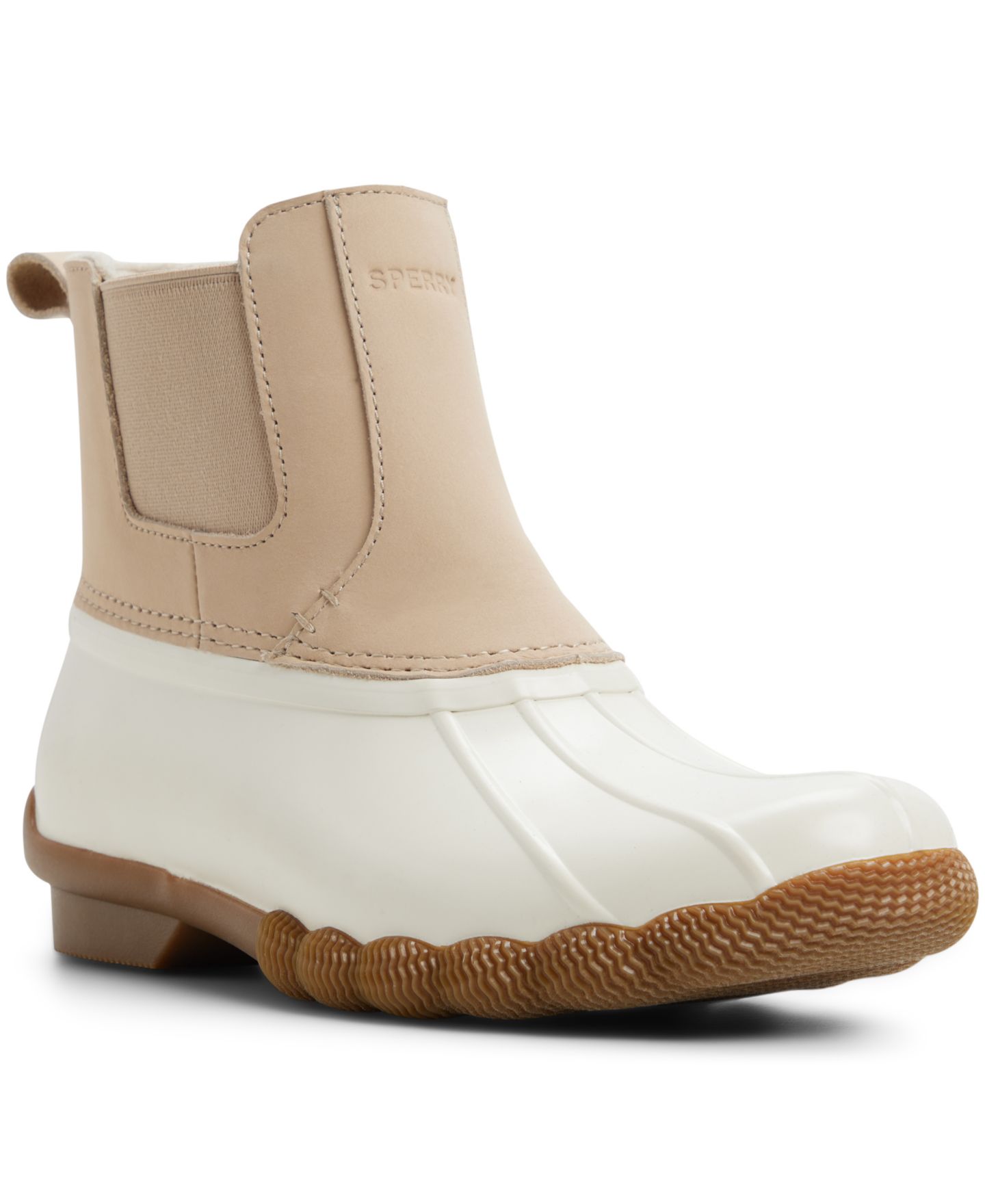 Женские ботинки Sperry Saltwater Chelsea Duck Booties, цвет: Слоновая кость — фото 1