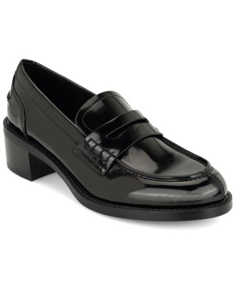 Женские туфли Nine West Vandel Block Heel Penny, цвет: Чёрный лаковый