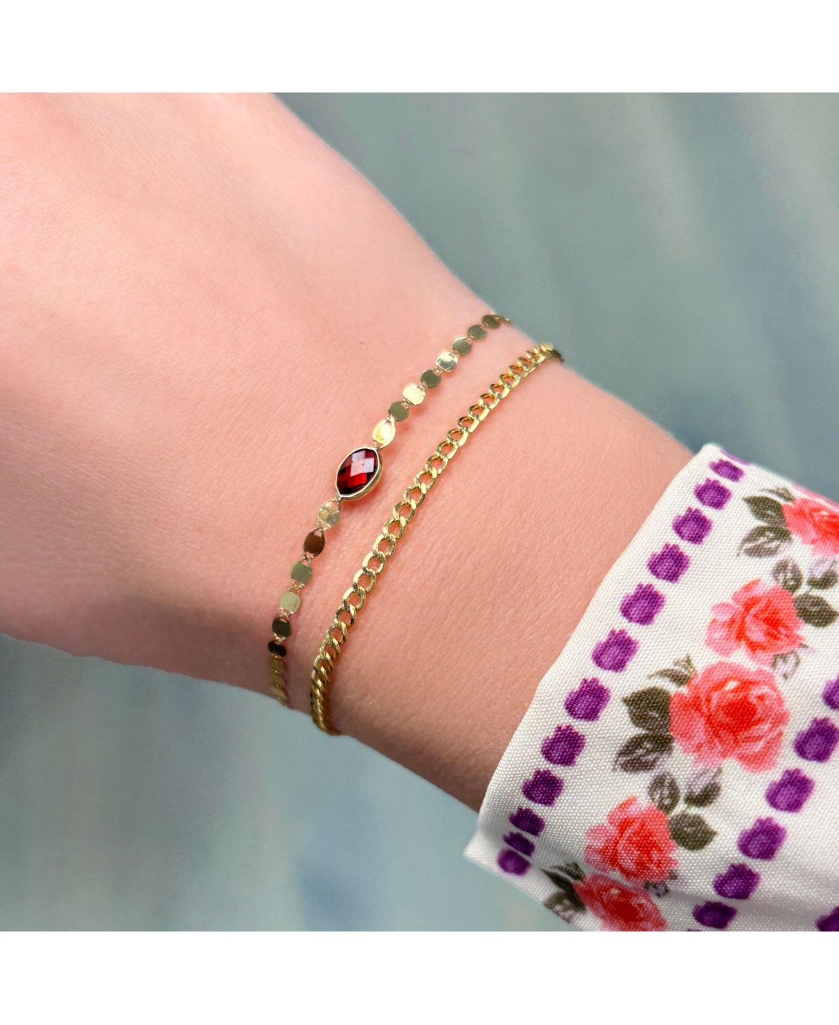 The Lovery Curb Chain Bracelet 14K Yellow Gold - millimeters