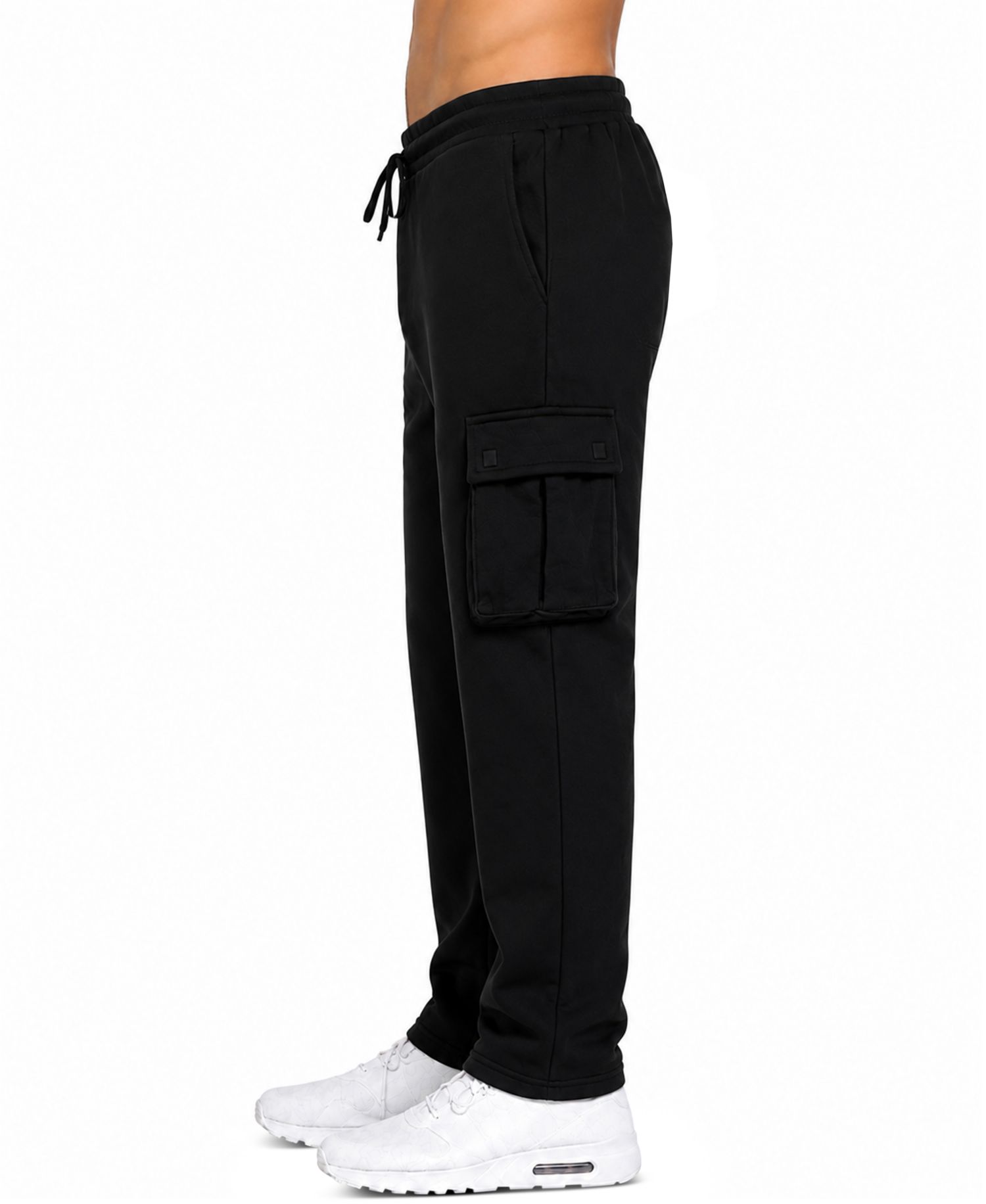 Men's Fleece-Lined Cargo Sweatpants