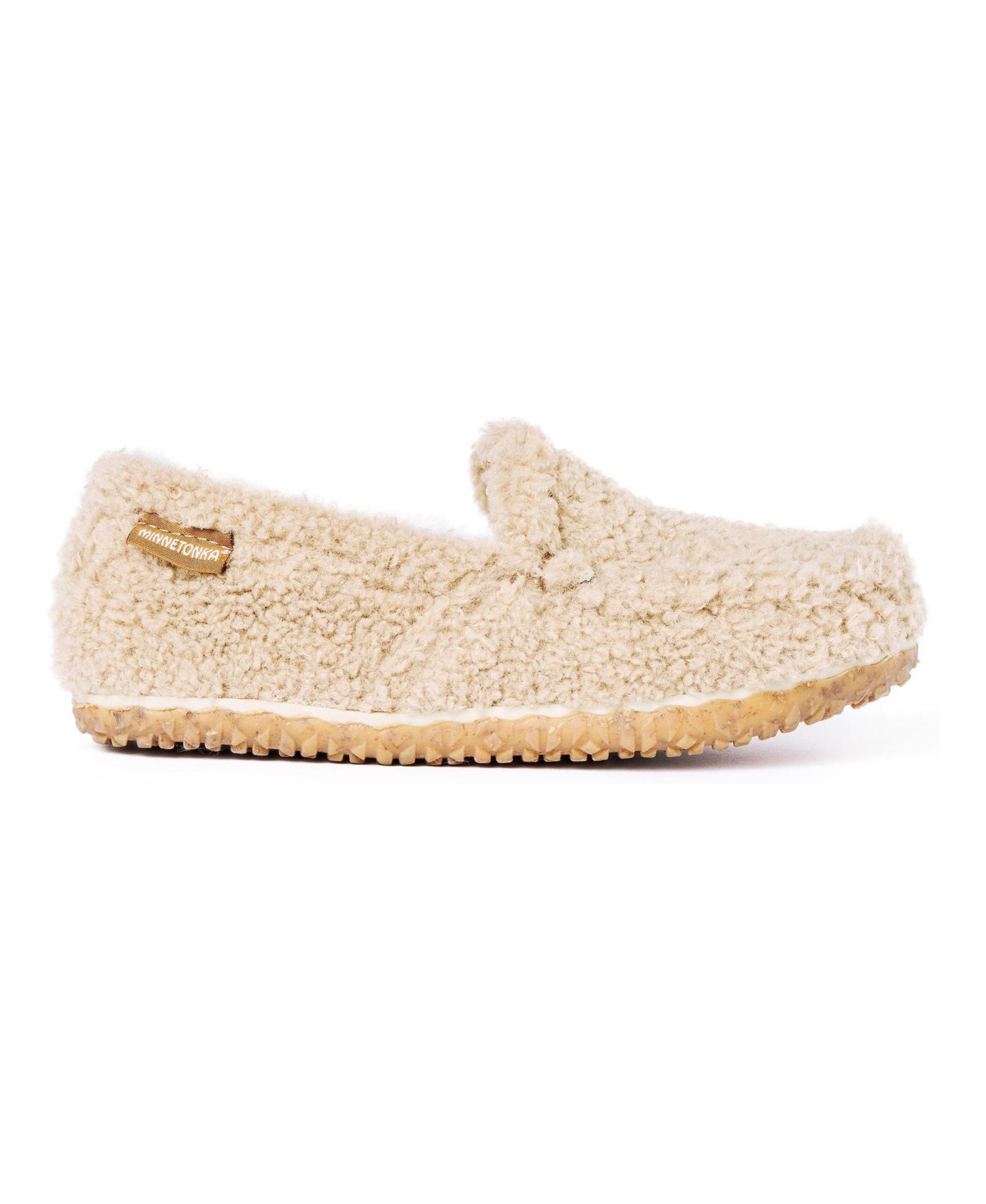 Женские тапочки Minnetonka Tempe Slippers, цвет: Бежевый — фото 3