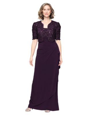 Petite Lace Jacket and Ball Gown, 2-Piece Set