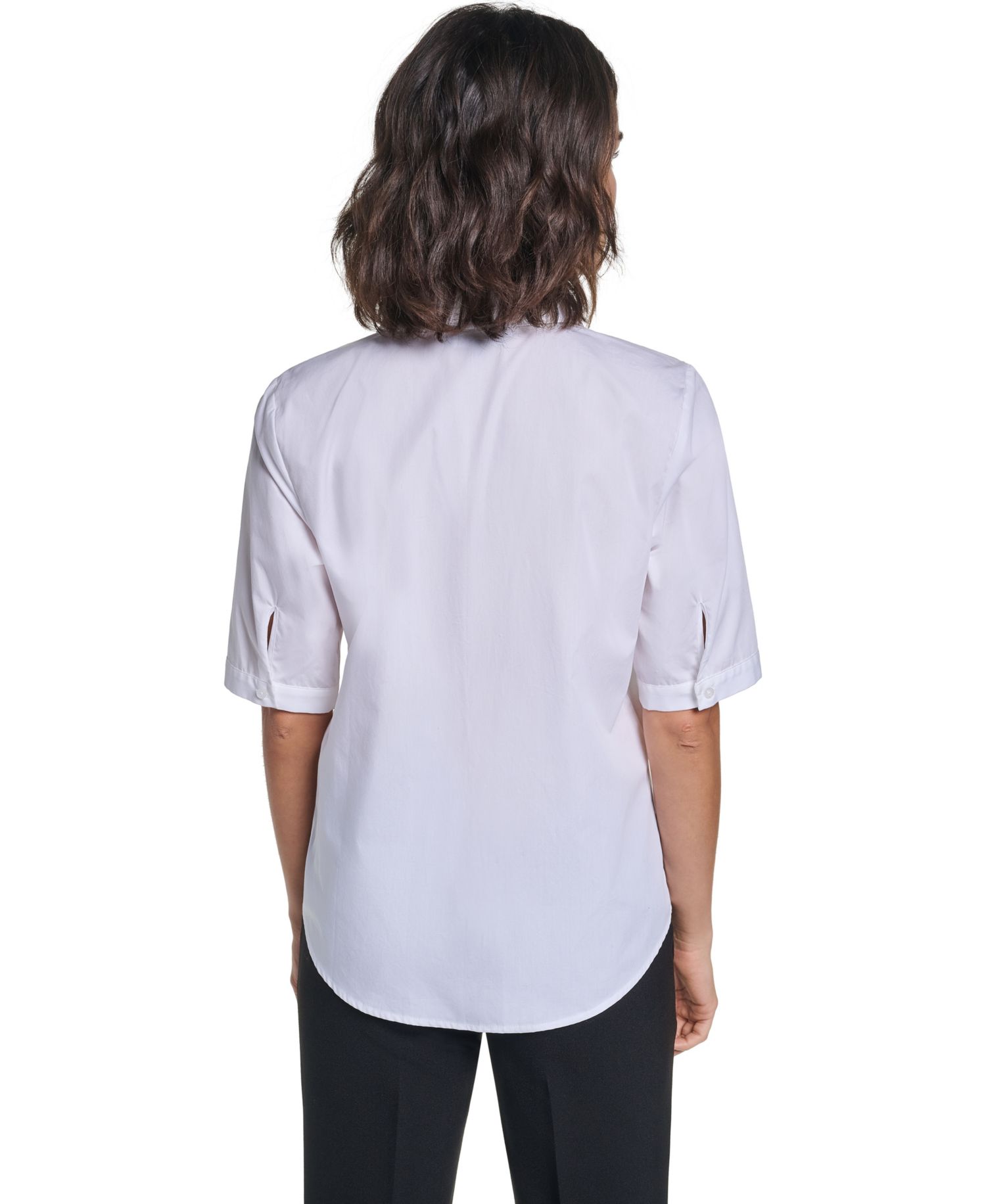 Women's Short-Sleeve Collared Blouse