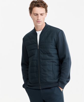 Men's Long Sleeve Mixed Media Jacket