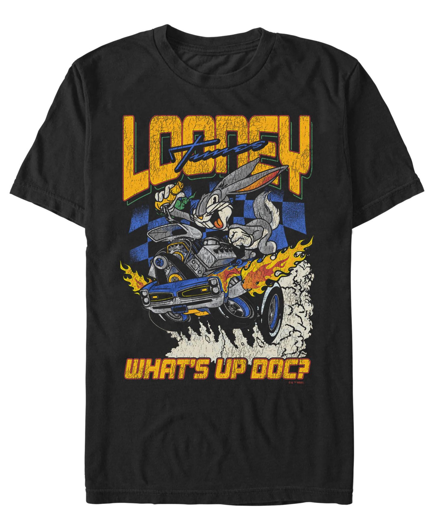 Мужская футболка Fifth Sun Looney Tunes Rabbit Racer, цвет: Чёрный — фото 1