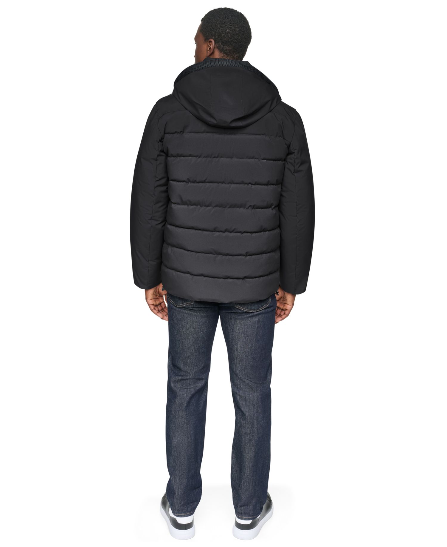 Men's Midweight Stretch Hooded Puffer Jacket
