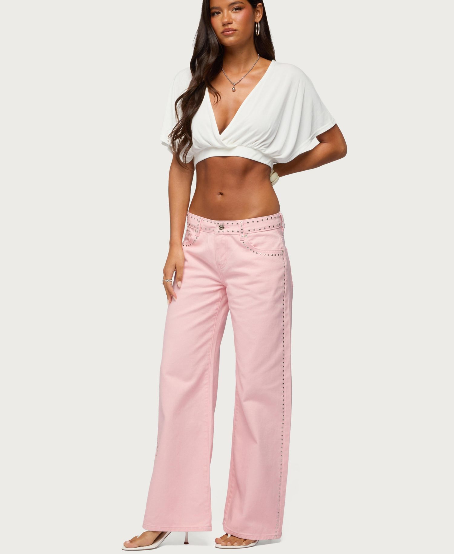 Women's Candela V Neck Crop Top