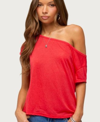 Women's Amora Off Shoulder Sheer Top