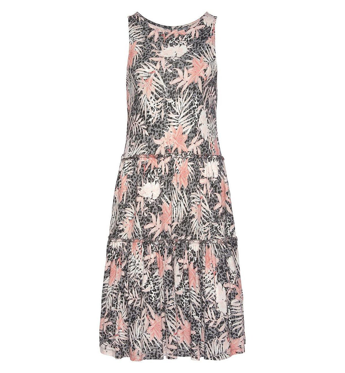 LASCANA Women's Mix Print Tiered Dress view 4 — MAYCSS fashion products