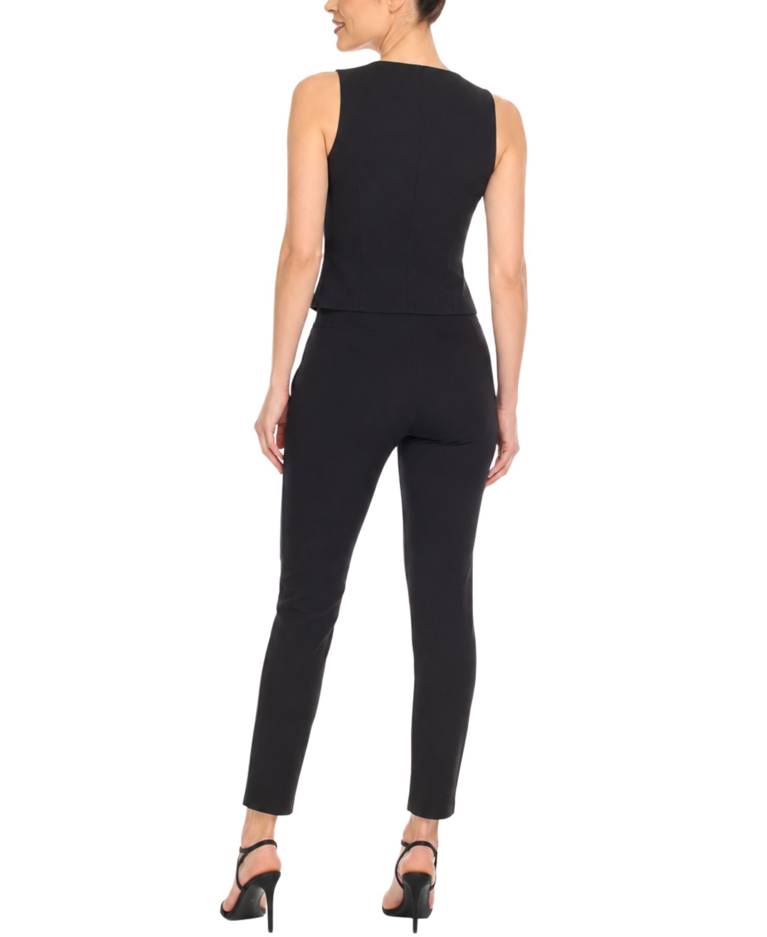 Women's Tailored Vest Ankle Pants Matching Set