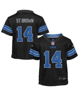 Toddler Amon-Ra St. Brown Black Detroit Lions Alternate Game Jersey
