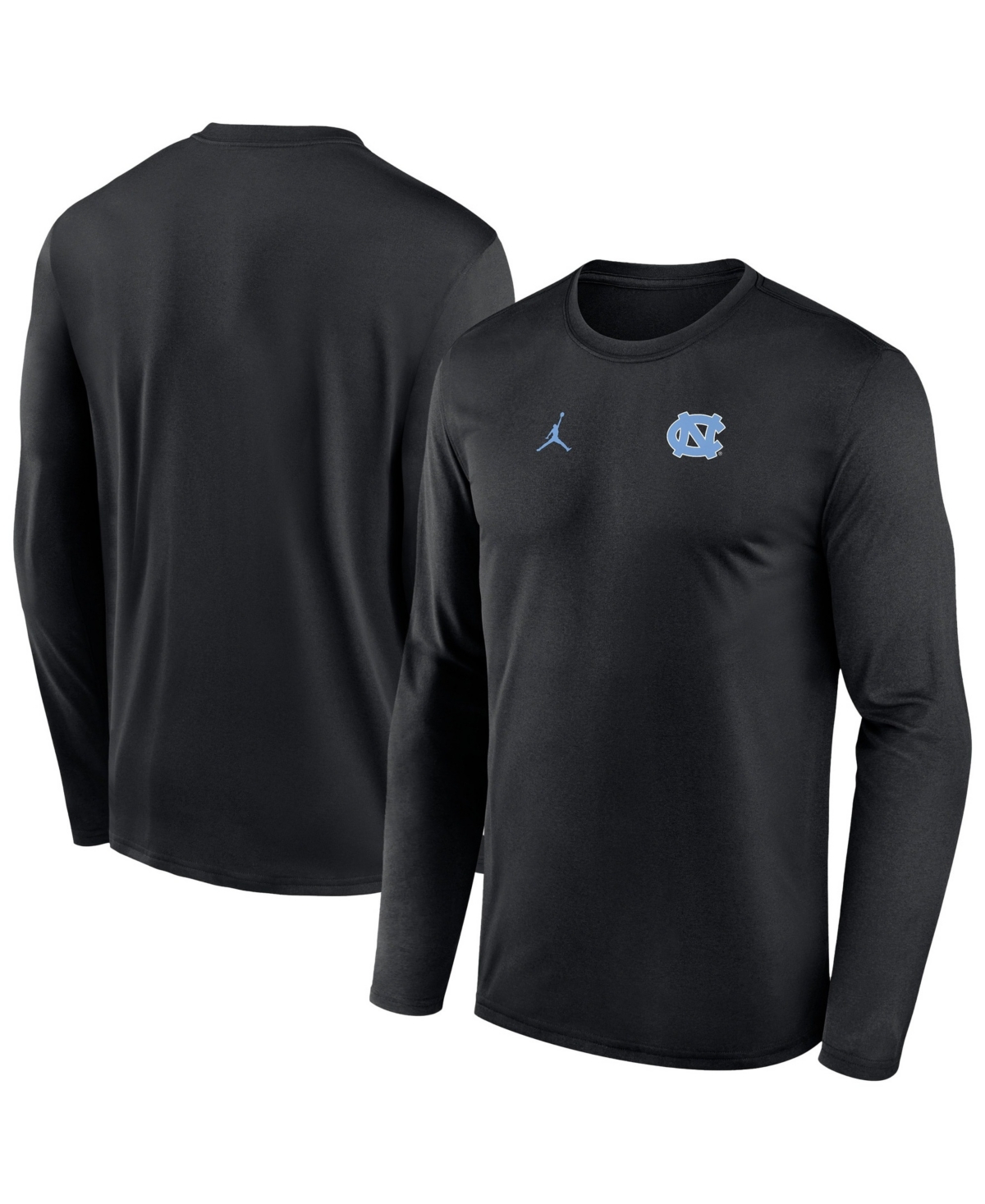 Jordan Men's Black North Carolina Tar Heels 2026 Sideline Small Logo Legend Dri-fit Long Sleeve T-Shirt