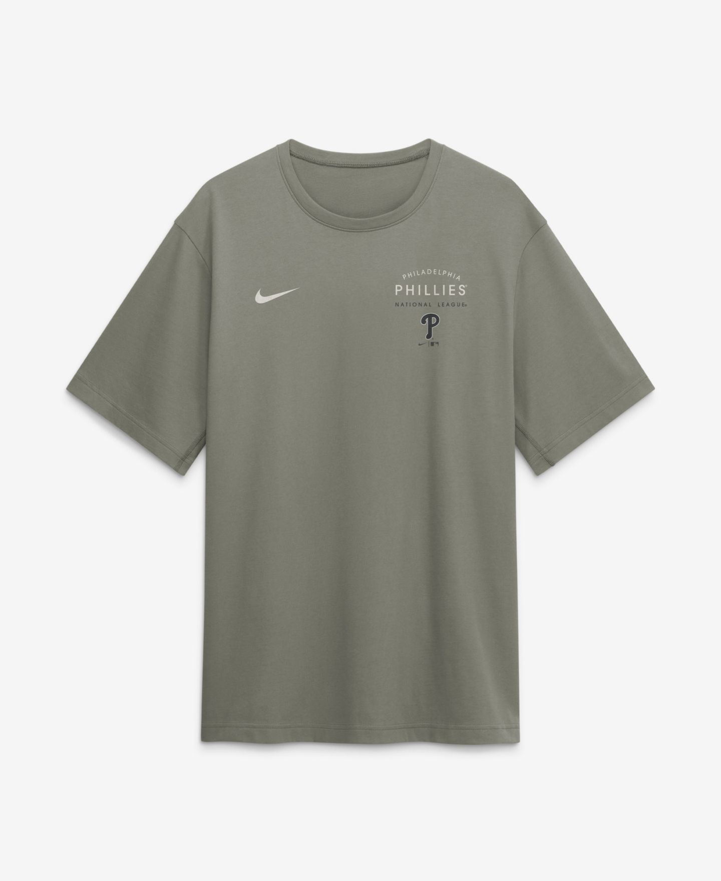Мужская футболка Nike Olive Philadelphia Phillies Statement Dri-FIT Primary — фото 2